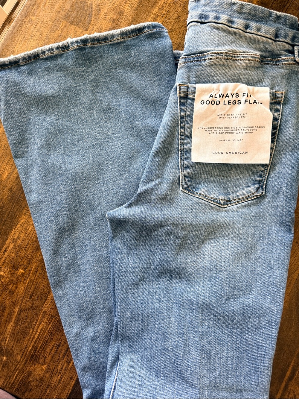Good American women’s always fit flare Jeans
